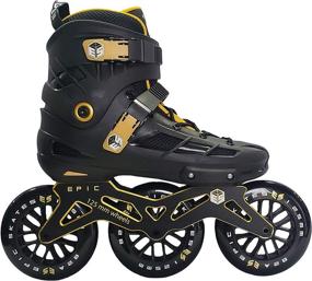 img 4 attached to Unleash Speed and Performance with Epic Skates 125mm Engage 3-Wheel Inline Speed Skates