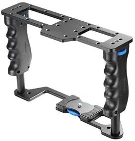 img 3 attached to Neewer Aluminum Film Camera Video Cage for DSLR Cameras: Canon 5D, Nikon D, Sony A7, Olympus & More