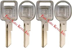 img 1 attached to 🔑 Pack of 4 Genuine OEM GM Logo &#34;A&#34; IGNITION +&#34;B&#34; DOORS/TRUNK Key Blanks Uncut 320588 + 320589