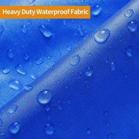 img 2 attached to iCOVER Trailerable Boat Cover: Heavy Duty, Waterproof UV Resistant Marine Grade Polyester for V-Hull, TRI-Hull, Pro-Style, Fishing, Runabout, and Bass Boats