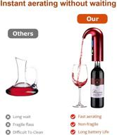 electric wine aerator decanter pump dispenser set with wine decanter spout pourer – enhance wine aeration for wine enthusiasts, red & white wine accessories logo