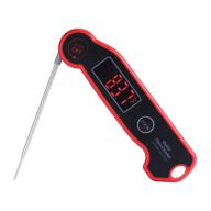 waterproof digital meat thermometer - instant read bbq thermometer for cooking, grilling, baking, deep frying, and outdoor barbecue, with magnet and candy function logo