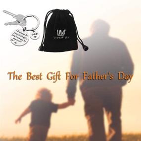img 1 attached to Fathers Keychain Ill Always Little 1 18X1 18X0 59Inch