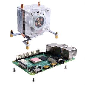 img 2 attached to 🌬️ GeeekPi Raspberry Pi Cooling Fan and RGB ICE Tower Cooler with Heatsink for Raspberry Pi 4 Model B, 3B+, and 3 Model B