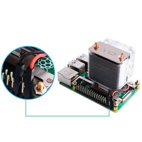 img 1 attached to 🌬️ GeeekPi Raspberry Pi Cooling Fan and RGB ICE Tower Cooler with Heatsink for Raspberry Pi 4 Model B, 3B+, and 3 Model B