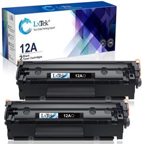 img 1 attached to 🖨️ LxTek Compatible Toner Cartridge HP 12A Q2612A Replacement | Laserjet 1012 1022 1020 1018 1022N 1010 3015 3050 3030 3052 3055 M1319F Printers | 2 Black | High Yield
