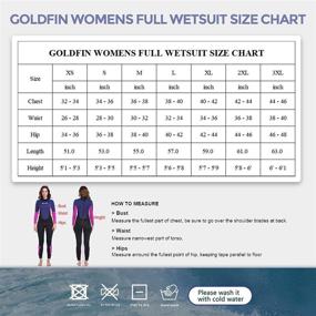 img 3 attached to 🏊 Goldfin Full Wetsuit for Men and Women: 3mm Strength Long Sleeve Neoprene Diving Suit for Water Sports, Kayakboarding, Surfing, Snorkeling - Back Zip Thermal Suit