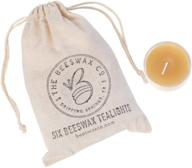 🐝 the beeswax co. 100% pure beeswax tea lights - natural texas beeswax (24) - illuminate your space naturally with premium beeswax tea lights logo