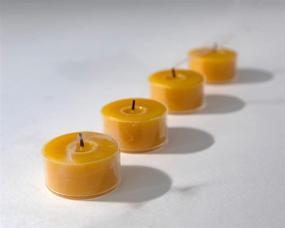 img 1 attached to 🐝 The Beeswax Co. 100% Pure Beeswax Tea Lights - Natural Texas Beeswax (24) - Illuminate Your Space Naturally with Premium Beeswax Tea Lights
