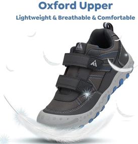 img 3 attached to Mishansha Boys Girls Athletic Hiking 👟 Shoes: Anti-Collision, Non-Slip Outdoor Walking Running Sneakers