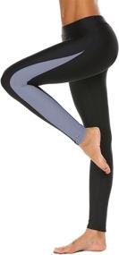 img 1 attached to Ekouaer Elastic Leggings Swimming Outdoor Sports & Fitness