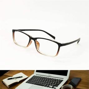 img 3 attached to Enhance Comfort and Reduce Eye Strain with Blue Light Blocking Computer Reading Glasses for Women and Men