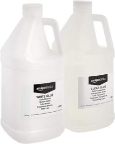 img 4 attached to 🔍 Amazon Basics Clear and White Glue Combo - 1/2 Gallon, 2-Pack for Ultimate Slime Making