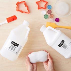 img 1 attached to 🔍 Amazon Basics Clear and White Glue Combo - 1/2 Gallon, 2-Pack for Ultimate Slime Making