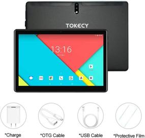 img 3 attached to 📱 10-Inch Android 9 Tablet by Tokecy - Quad Core, 4GB RAM, 64GB ROM, 1920X1200 IPS HD Display, Dual 8MP+5MP Camera, Dual SIM Phablet with GMS, Bluetooth, WiFi (Black)