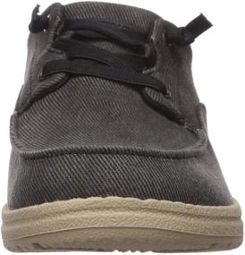 img 3 attached to Skechers MELSON VOLGO Canvas Moccasin Medium Men's Shoes and Loafers & Slip-Ons