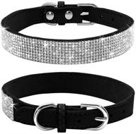 dazzle your pet with haoyueer's sparkling rhinestone dog collar - perfectly cute & durable crystal diamond collar for dogs & cats logo