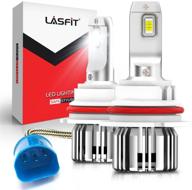 💡 lasfit 9007 hb5 led bulbs, high-performance 6000k cool white led conversion kit, upgraded gen lc plus, pack of 2 logo
