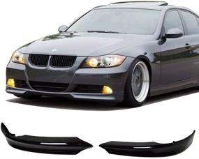 img 3 attached to Pre-Painted Front Bumper Lip Compatible With 2005-2008 BMW E90 3-Series