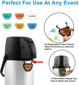 img 3 attached to ☕ TOMAKEIT Airpot Coffee Carafe Thermal 3L - Insulated Stainless Steel Beverage Dispenser: Hot/Cold Water Lever Action, 102 Oz Capacity