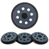 🔄 axpower 4 pack 5-inch 8-hole replacement sander pads - 5" hook and loop sanding backing plates for makita 743081-8 743051-7, dewalt 151281-08 dw4388, porter cable, hitachi 324-209" (optimized version) logo