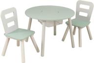 🪑 kidkraft round storage table and chair set: convenient and stylish kids' furniture логотип