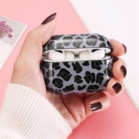 img 1 attached to 🐆 Olytop AirPods Pro Case Leopard: Cute Protective Cover for Apple Airpods 3, Hard Skin, Keychain Included -B Leopard