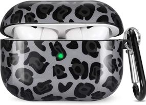 img 4 attached to 🐆 Olytop AirPods Pro Case Leopard: Cute Protective Cover for Apple Airpods 3, Hard Skin, Keychain Included -B Leopard