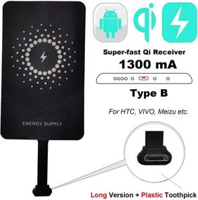 img 3 attached to 💡 Efficient Wireless Charging Receiver for HTC, VIVO and Micro USB-B Devices - MyMAX Type B 1300mA Qi Adapter (Long Version)