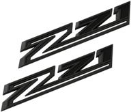 new z71 emblems (2pcs) - replacement for 2019-2021 silverado 1500 2500 3500 decal badge 84632695 nameplate oem (matte black) logo