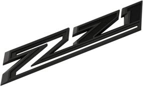 img 1 attached to New Z71 Emblems (2pcs) - Replacement for 2019-2021 Silverado 1500 2500 3500 Decal Badge 84632695 Nameplate OEM (Matte Black)