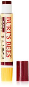 img 1 attached to 💄 Burt's Bees Lip Shimmer Plum - 4 Pack, 0.09 oz Each: Moisturizing and Shimmering Lip Balm