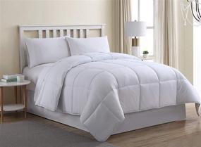 img 1 attached to 🛏️ Premium Twin White Goose Down Alternative Comforter by Manor Ridge - Hypoallergenic Duvet Insert for Better Sleep