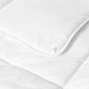 img 3 attached to 🛏️ Premium Twin White Goose Down Alternative Comforter by Manor Ridge - Hypoallergenic Duvet Insert for Better Sleep