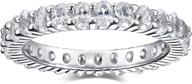 sterling stacking eternity zirconia stackable logo