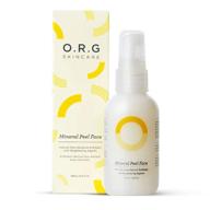 💆 o.r.g skincare mineral peel face: gentle exfoliation & natural brightening agent - 2oz logo