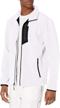 reebok mens woven jacket 🧥 white: stylish and functional men's clothing logo