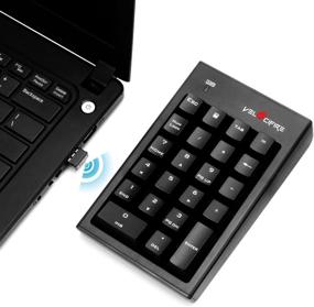 img 3 attached to 🔮 Optimized for SEO: Velocifire NK01 Wireless Mechanical Number Pad with Blue Switches - Ideal External Numeric Keypad for TKL Keyboards