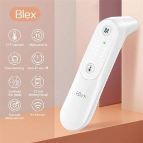 img 3 attached to Non-Contact Infrared Digital Thermometer for Kids & Adults Forehead - Accurate Readings, No Touch Technology in White