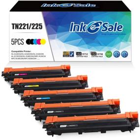 img 4 attached to 🖨️ INK E-SALE 5PK Compatible Toner Cartridge Set for Brother HL-3170CDW HL-3140CW HL-3180CDW MFC-9130CW MFC-9330 CDW MFC-9340CDW Printer - TN221 TN225 TN-221 TN-225 BK C M Y Replacement