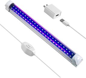 img 4 attached to 🎨 Aplstar UV LED Black Light Bar - 10W Portable Fixture for an Immersive Atmosphere in Neon Art, Blacklight Posters, Halloween Parties