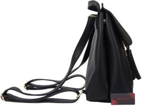 img 2 attached to Fawziya Backpack Shoulder Bag Dark Pink Women's Handbags & Wallets for Fashion Backpacks