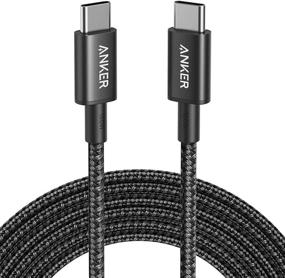 img 4 attached to Anker 10ft USB C Cable 100W, Upgraded Nylon USB C to USB C 2.0 Cable, Fast Charging Type C Cable for MacBook Pro 2020, iPad Pro 2020, iPad Air 4, Galaxy S20, Pixel, Switch, LG, and More (Black)