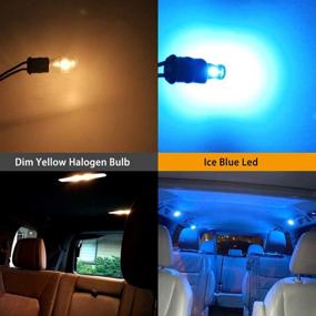 img 3 attached to 🔵 Anourney 20PCS Ice Blue T10 194 168 2825 W5W 3SMD LED Bulbs - Enhance Your Vehicle's Interior and Exterior Lighting!