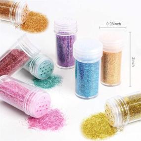 img 2 attached to Versatile Set of 24 Extra Fine Glitter Colors: Perfect for Body, Nail, Face, Hair, and More!