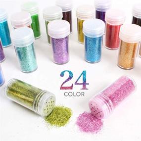 img 3 attached to Versatile Set of 24 Extra Fine Glitter Colors: Perfect for Body, Nail, Face, Hair, and More!