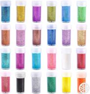 versatile set of 24 extra fine glitter colors: perfect for body, nail, face, hair, and more! logo