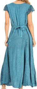 img 3 attached to Sakkas ADL20323 Womens Stonewashed Turquoise Women's Clothing