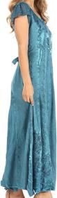 img 1 attached to Sakkas ADL20323 Womens Stonewashed Turquoise Women's Clothing