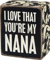 ❤️ primitives by kathy box sign: express your love as nana's greatest fan (28492) логотип